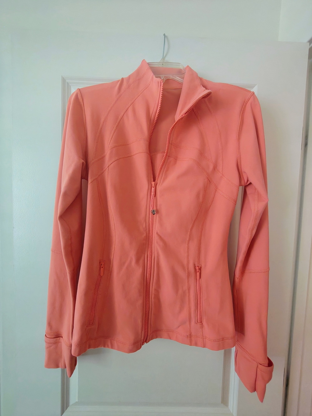 lululemon athletica Coral Pink Zip-Up Athletic Jacket